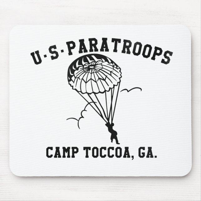 Mousepad Band of Brothers Currahee US Paratrooper Toccoa (Frente)