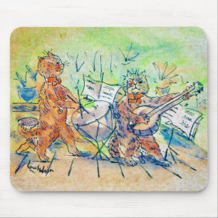 Mousepad Banda de gatos, Louis Wain