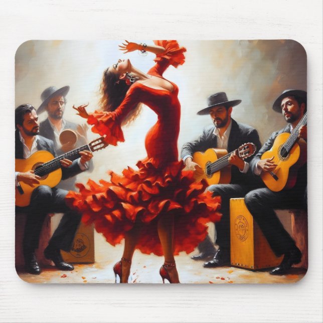 Mousepad Banda de Música Espanhola do Flamenco Dancer (Frente)