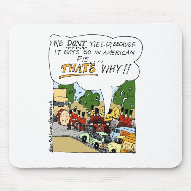 Mousepad Banda Marcial Oferece Presentes Engraçados e Desco (Frente)
