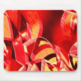 Mousepad Banda vermelha cratada que simula o movimento sobr