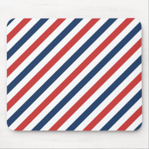 Mousepad Bandas brancas e azuis patrióticas