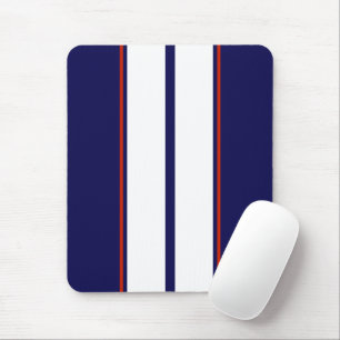Mousepad Bandas de corridas vermelho, branco e azul