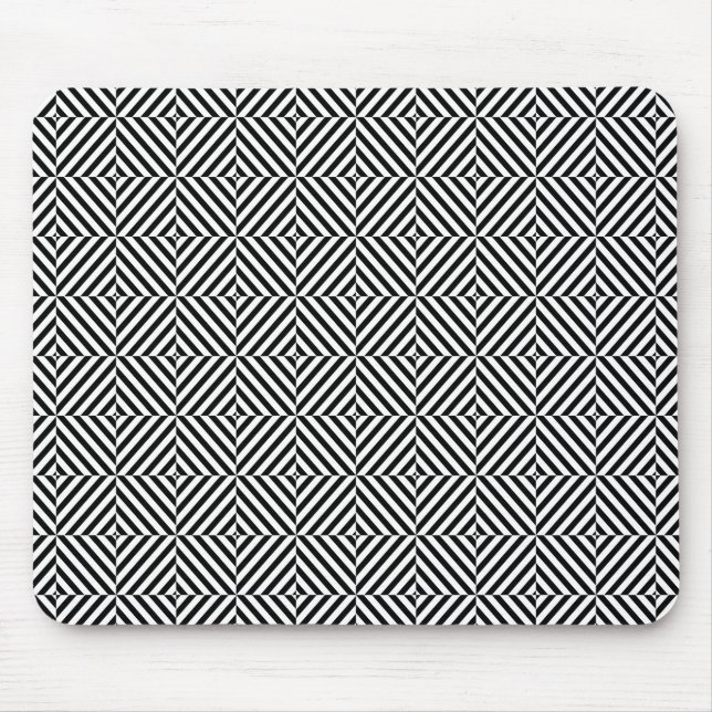Mousepad Bandas de Ilusão Geométrica (Frente)