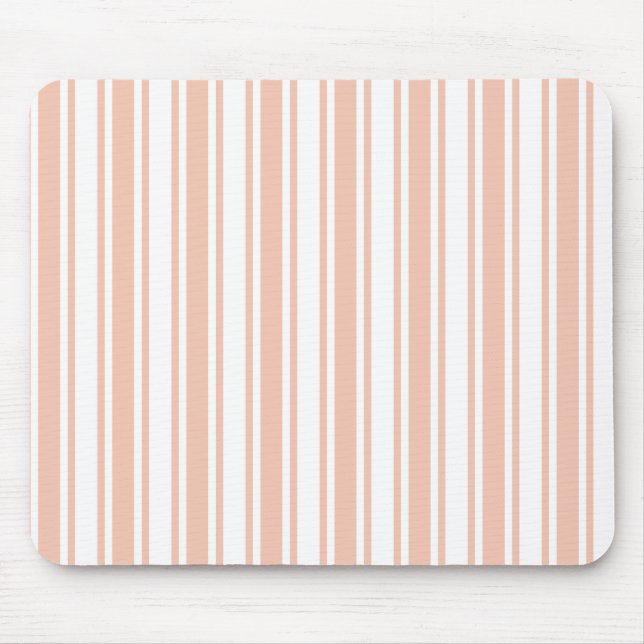 Mousepad Bandas de pêssego e doces brancos (Frente)