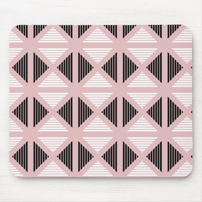 Mousepad Bandas Pretas e Rosa (Frente)