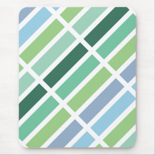 Mousepad Bandas verdes e azuis