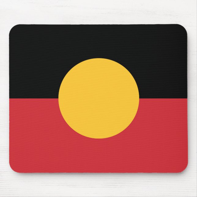Mousepad bandeira aborígine australiana (Frente)