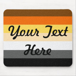 Mousepad Bandeira alegre do orgulho do urso