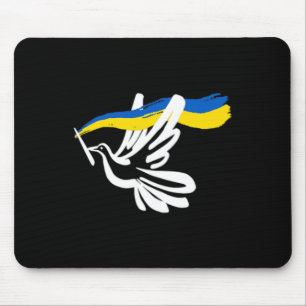 Mousepad Bandeira Amarela Azul Ucraniana Com Suporte de Pom