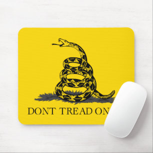 Mousepad Bandeira Amarela Clássica de Gadsden Não Pise em M