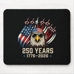 Mousepad Bandeira Americana 250 Anos 1776-2026 Aniversário