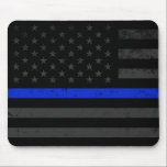 Mousepad Bandeira americana afligida obscuridade do estilo<br><div class="desc">Obscuridade original uma bandeira afligida da polícia.</div>