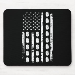 Mousepad Bandeira Americana Batata Comida EUA Patriotismo P