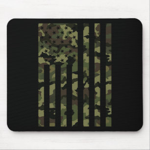 Mousepad Bandeira Americana Camuflada EUA Camuflagem Homens