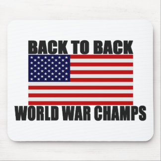 Mousepad Bandeira americana de volta aos campeões traseiros