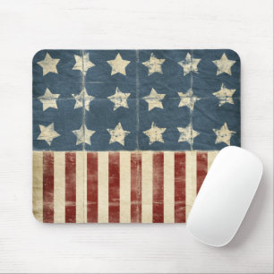 Mousepad Bandeira Americana Desbotada