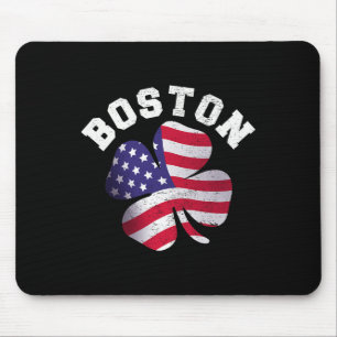 Mousepad Bandeira Americana Dia de São Patrício Clic Boston