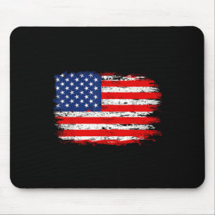 Mousepad Bandeira Americana Distorcida Presente Do Dia 4 De