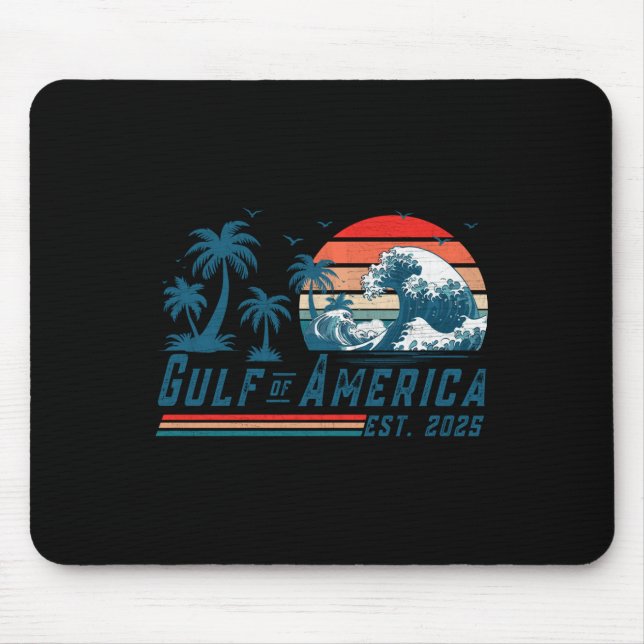 Mousepad Bandeira Americana Do Golfo Da América Do Norte Es (Frente)