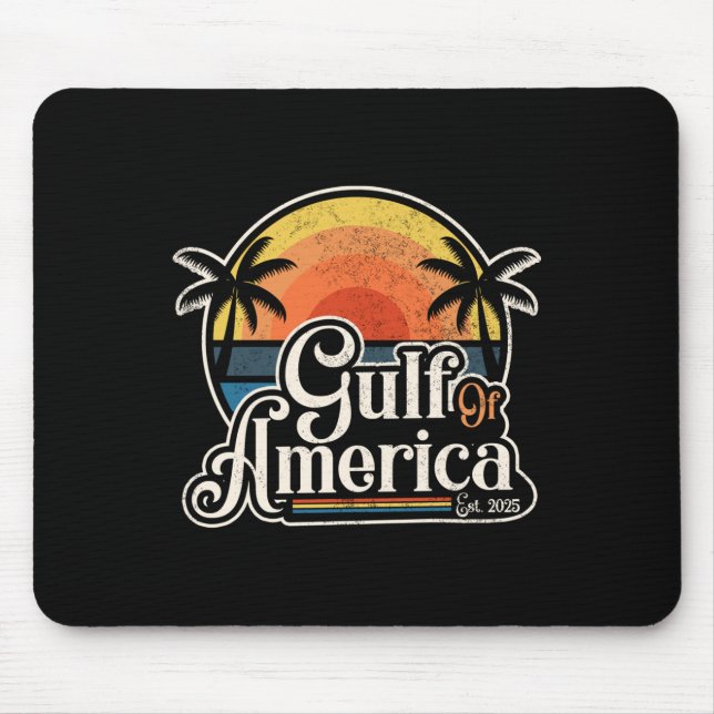 Mousepad Bandeira Americana Do Golfo Da América Do Norte Es (Frente)