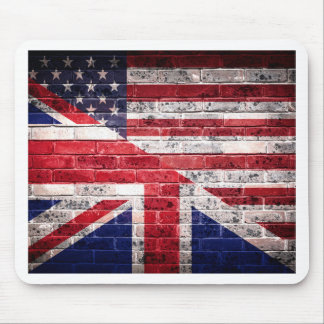 Mousepad Bandeira americana e britânica