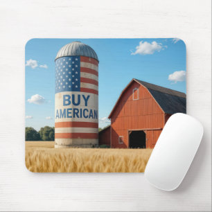 Mousepad Bandeira Americana em Silo Barn
