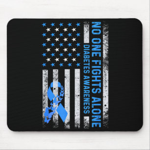 Mousepad Bandeira Americana EUA Sem Lutar Sozinho Conscient