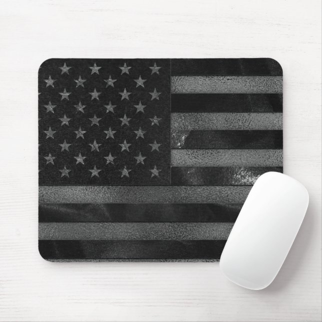 Mousepad Bandeira Americana Negra (Com mouse)