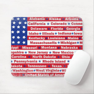 Mousepad Bandeira americana no dia 4 de julho