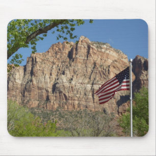 Mousepad Bandeira Americana no Parque Nacional Zion I