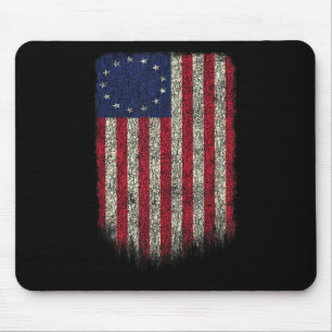 Mousepad Bandeira Americana Patriótica 1776 Betsy Ross EUA