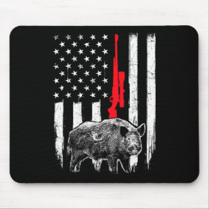 Mousepad Bandeira Americana Patriótica - Caça a Nave Selvag