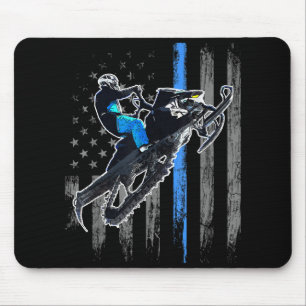 Mousepad Bandeira Americana Snowmobile Shirt Men Snowmobile