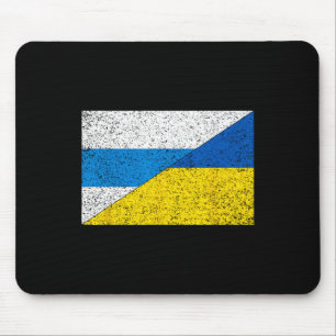 Mousepad Bandeira Anti-guerra Russa Bandeira da Ucrânia Net