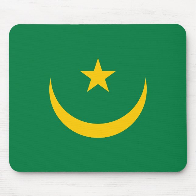 Mousepad Bandeira Antiga da Mauritânia (Frente)