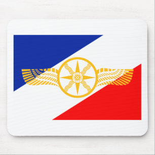 Mousepad Bandeira Assyrian, bandeira Chaldean, bandeira de