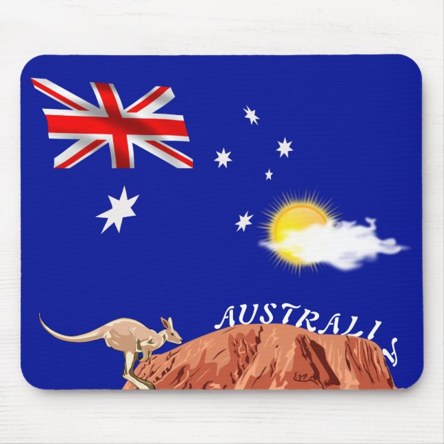 Mousepad bandeira australiana (Frente)