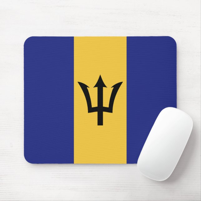 Mousepad bandeira Barbados (Com mouse)