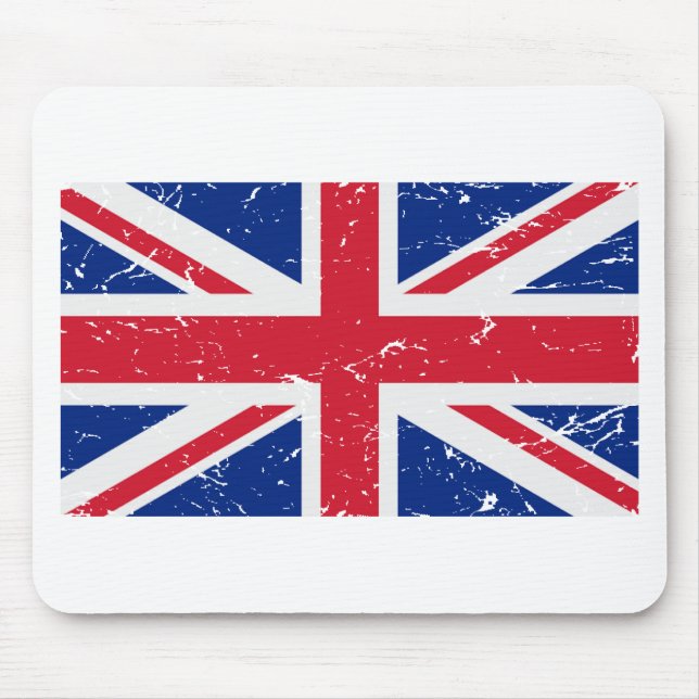 Mousepad Bandeira BRITÂNICA do vintage (Frente)