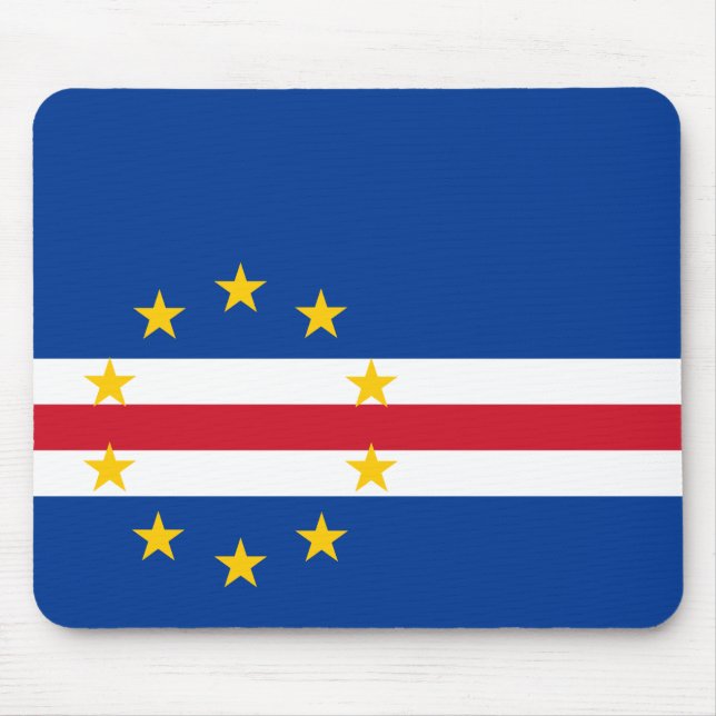 Mousepad Bandeira Cabo Verde (Frente)