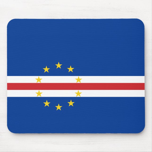 Mousepad Bandeira cabo-verdiana (Cabo Verde) (Frente)