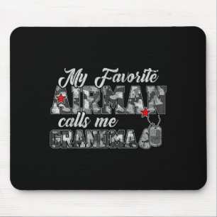 Mousepad Bandeira camuflada da vovó do aviador favorito for
