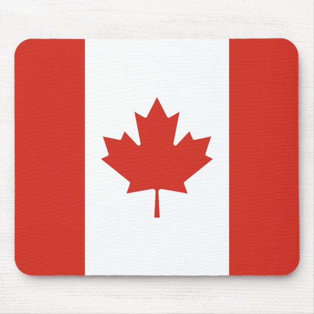 Mousepad Bandeira Canadense Patriótica (Frente)