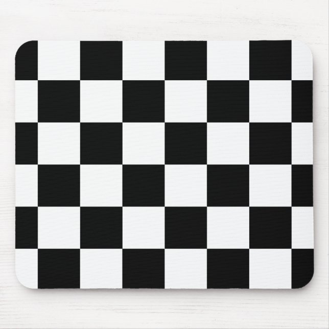 Mousepad Bandeira Checkered Chequered da auto competência (Frente)
