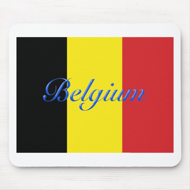 Mousepad Bandeira da Bélgica (Frente)