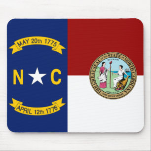Mousepad bandeira da Carolina do Norte