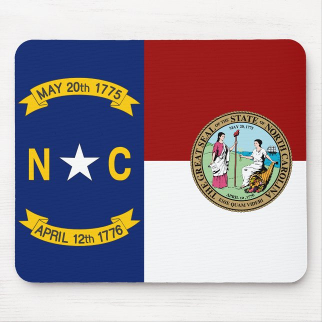 Mousepad bandeira da Carolina do Norte (Frente)