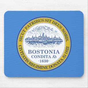 Mousepad Bandeira da Cidade de Boston (Massachusetts)
