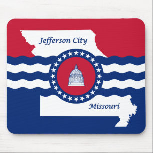 Mousepad Bandeira da cidade de Jefferson, Missouri
